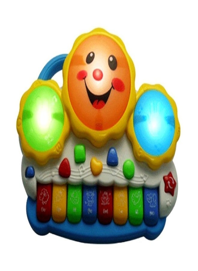 Plutofit? Drum Keyboard Musical Toys with Flashing Lights - Animal Sounds and Songs, Multi Color - Image 3
